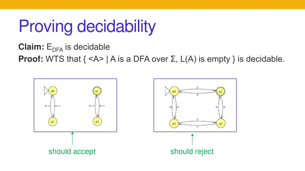 proving decidability 3