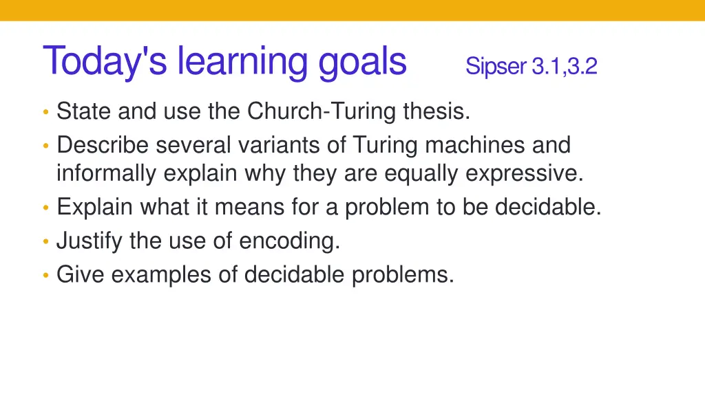 today s learning goals