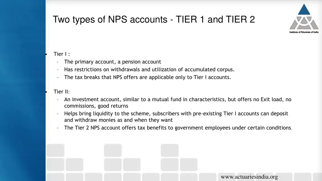 two types of nps accounts tier 1 and tier 2