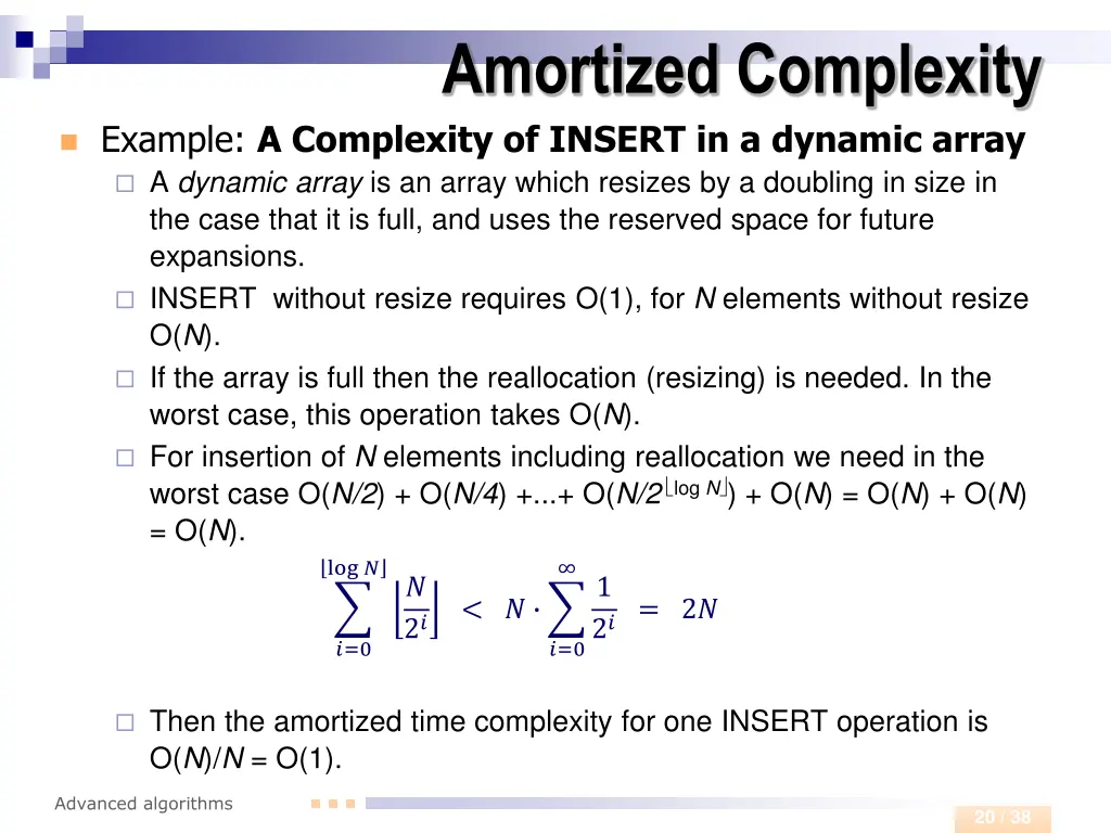 amortized complexity