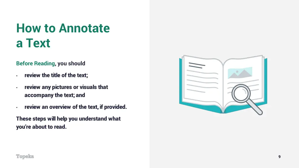 how to annotate a text