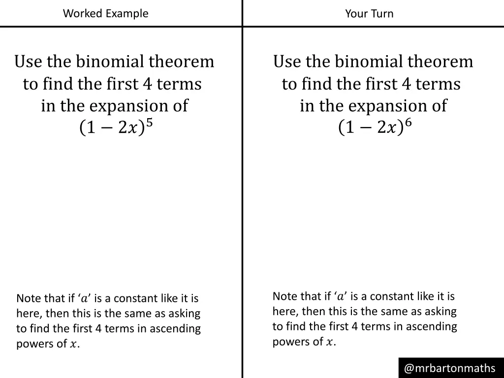 worked example