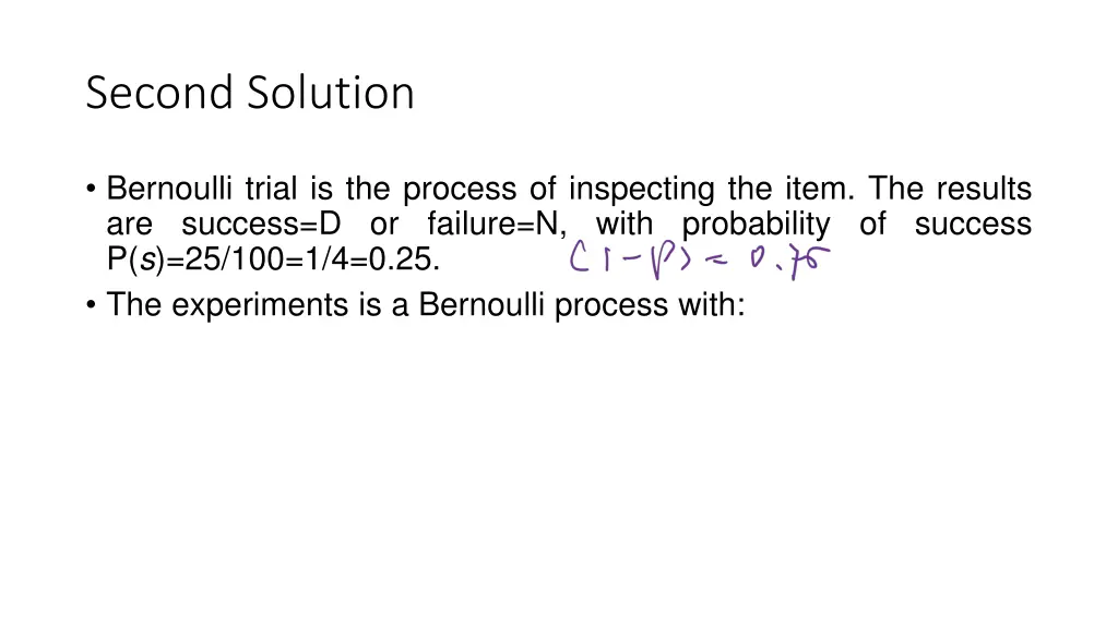 second solution