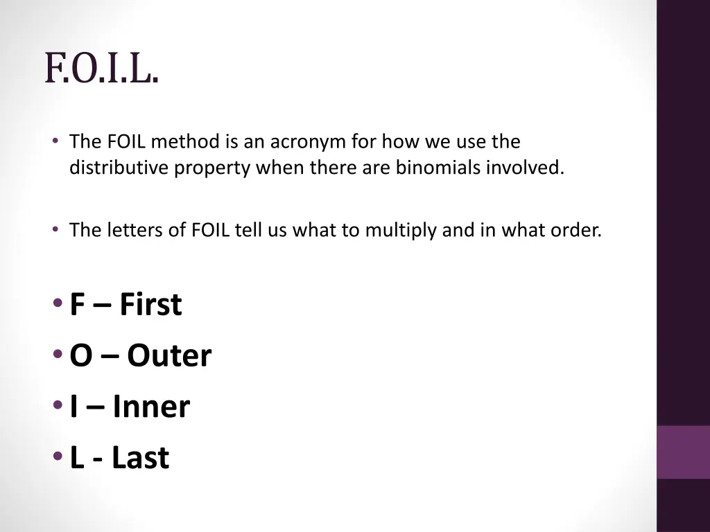 f o i l