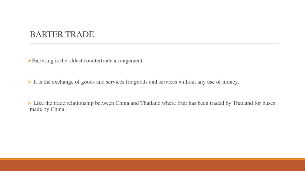 barter trade