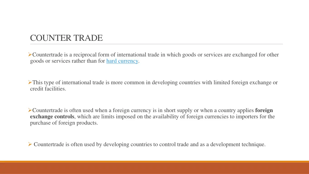 counter trade 2