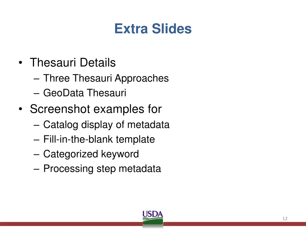 extra slides