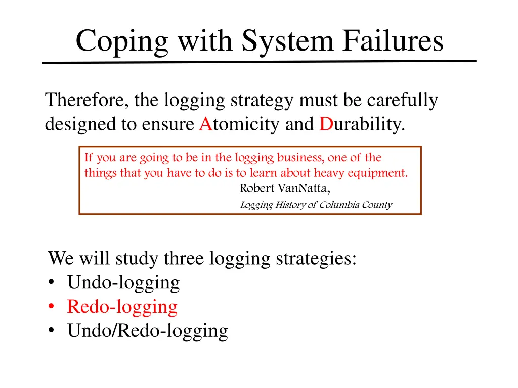 coping with system failures 2