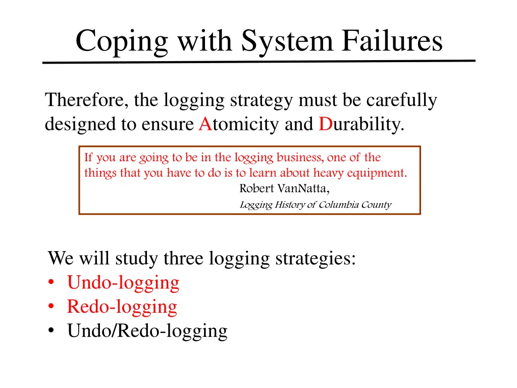 coping with system failures 3