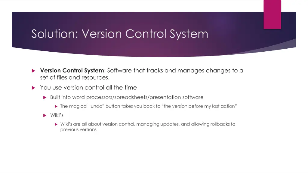 solution version control system