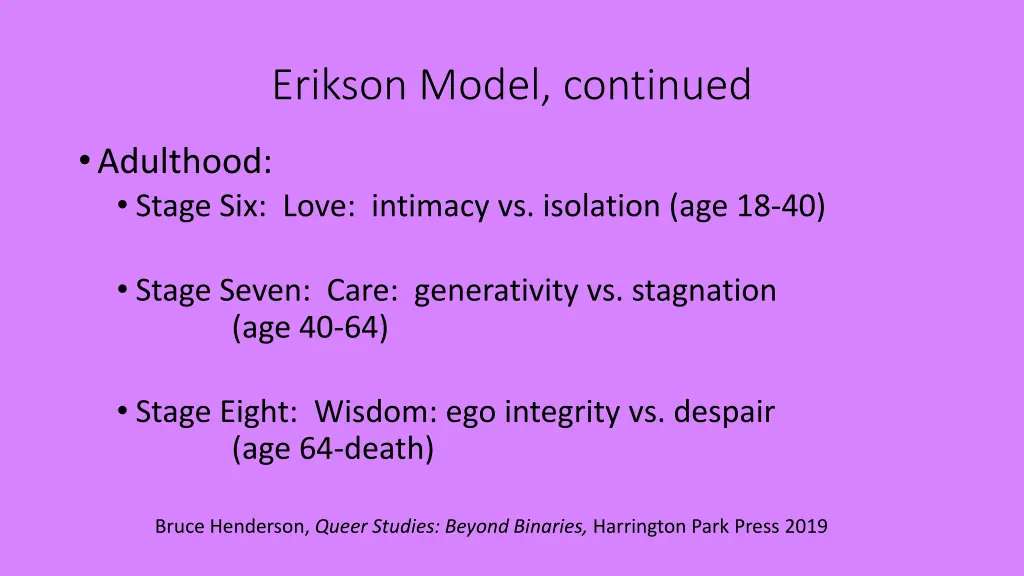 erikson model continued 1