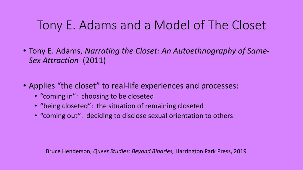 tony e adams and a model of the closet