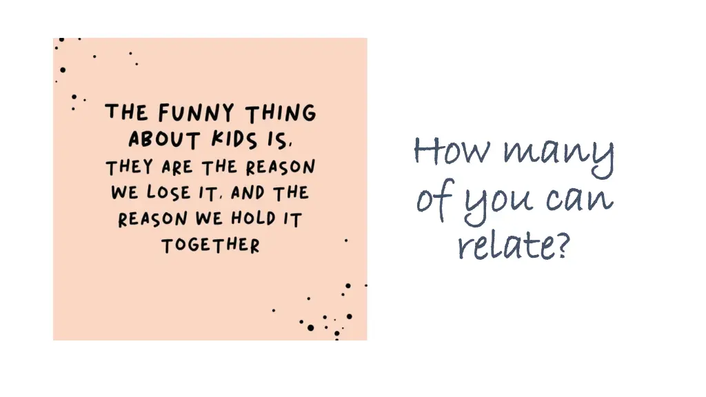 how many how many of you can of you can relate