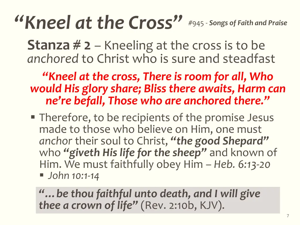 kneel at the cross 945 songs of faith and praise