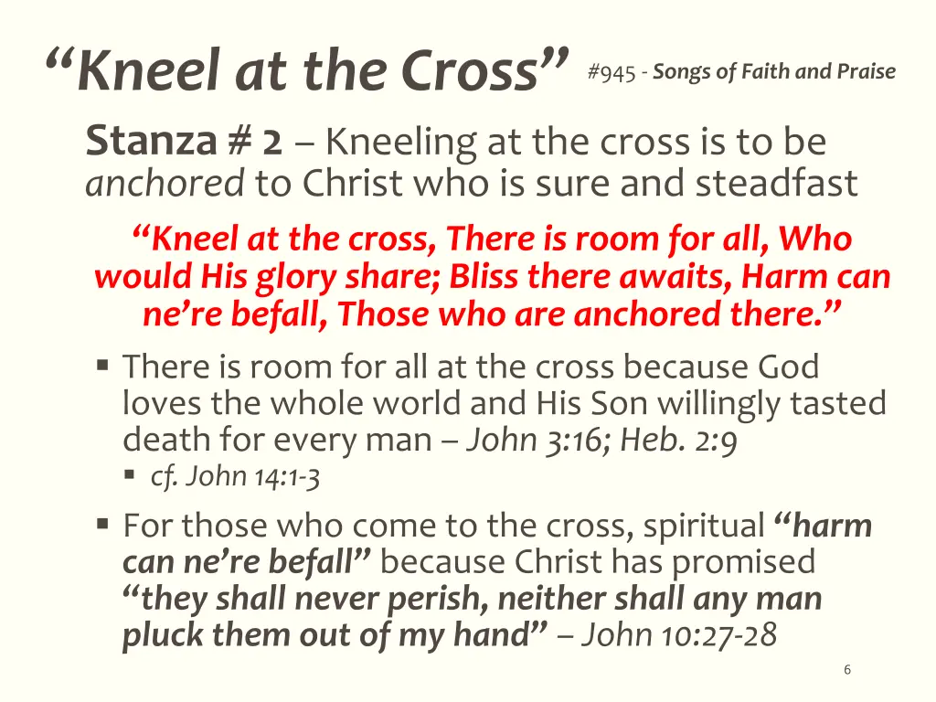 kneel at the cross stanza 2 kneeling at the cross
