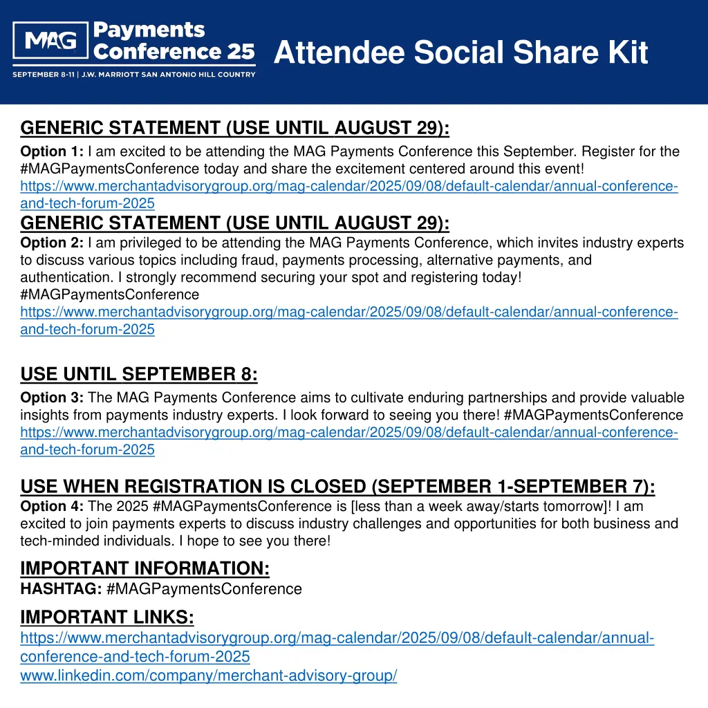 attendee social share kit