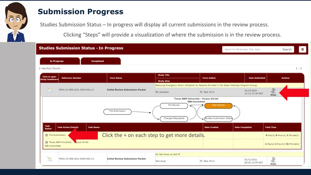 submission progress 1