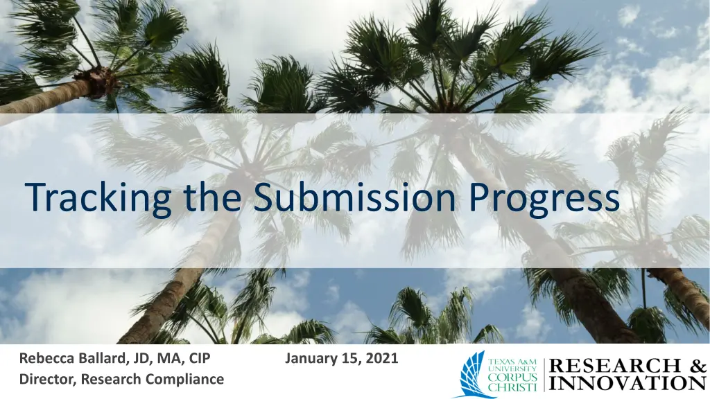 tracking the submission progress