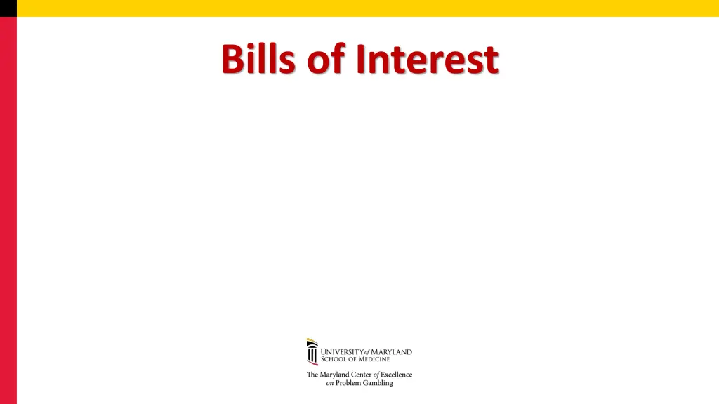bills of interest