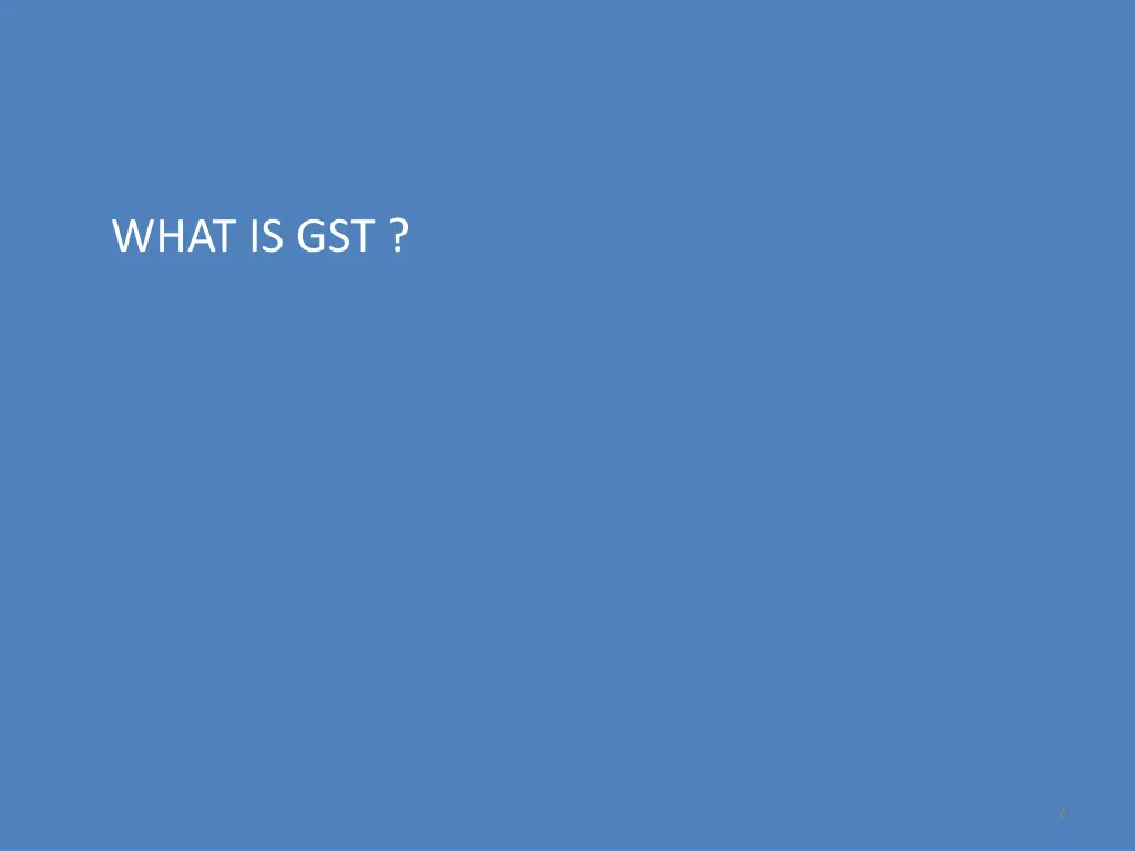 what is gst