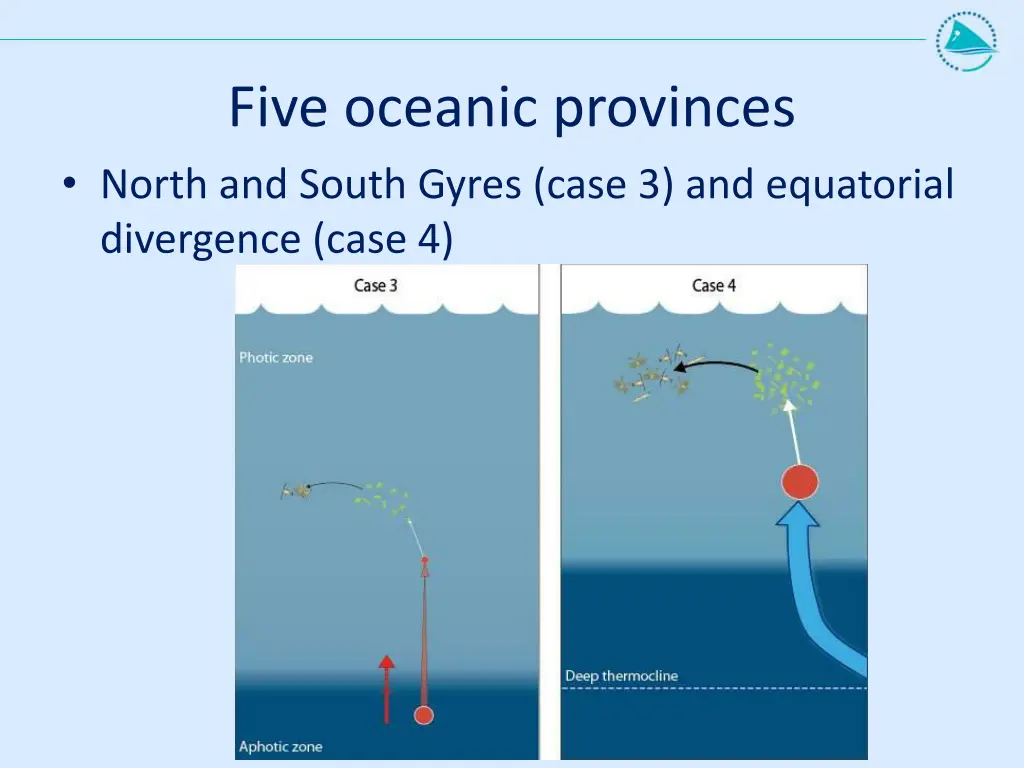 five oceanic provinces north and south gyres case