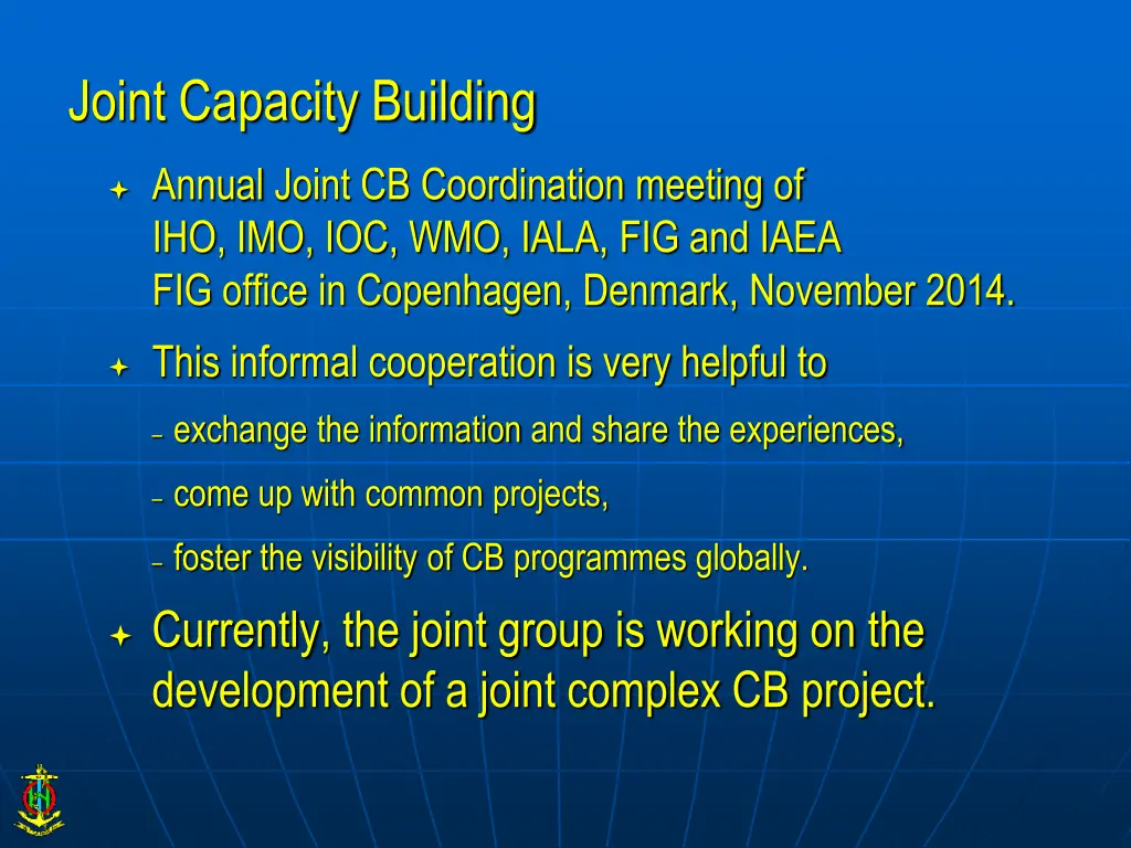 joint capacity building