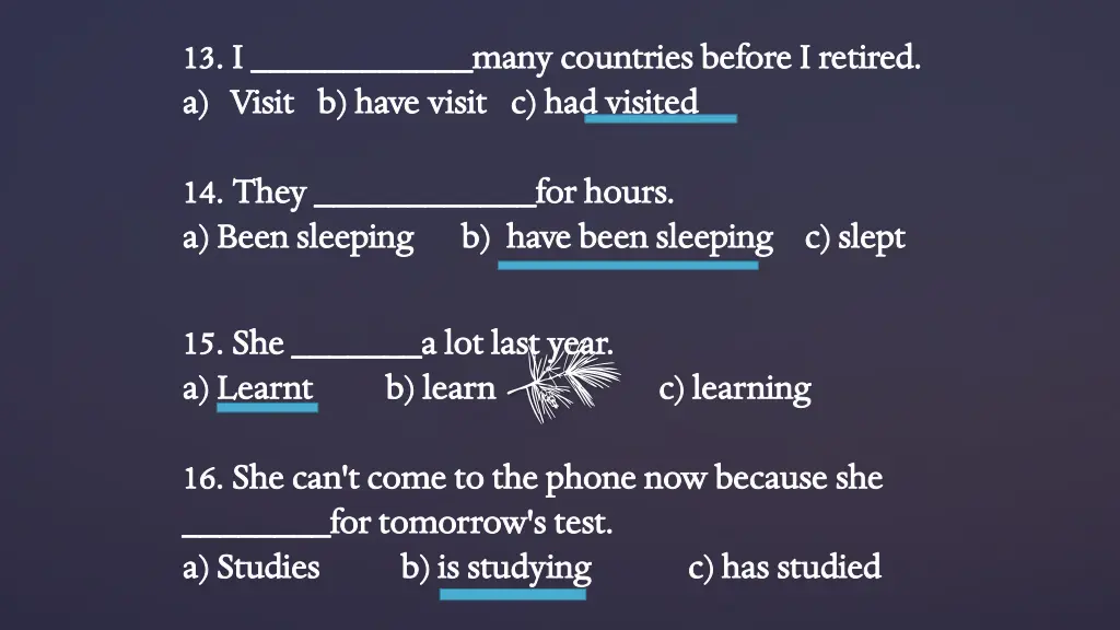 13 i many countries before i retired 13 i many