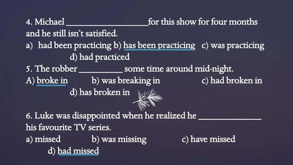 4 michael for this show for four months 4 michael