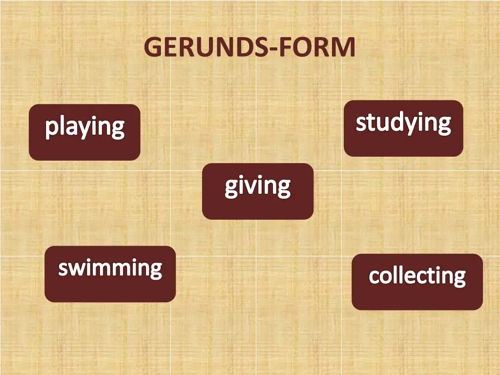gerunds form