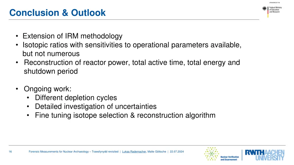conclusion outlook
