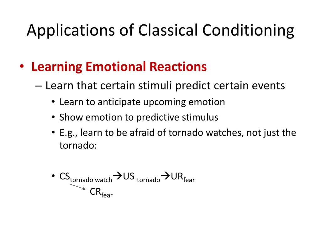 applications of classical conditioning 1