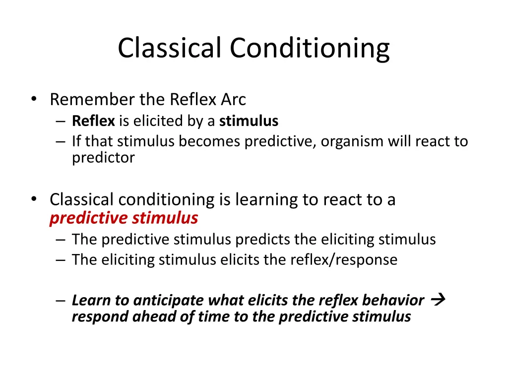 classical conditioning 1