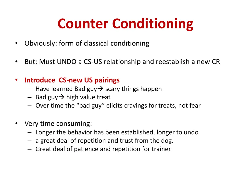counter conditioning