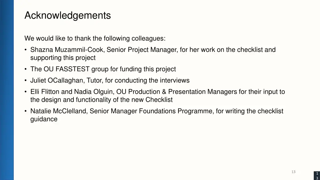 acknowledgements