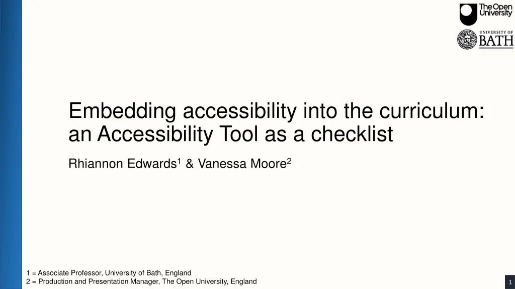 embedding accessibility into the curriculum