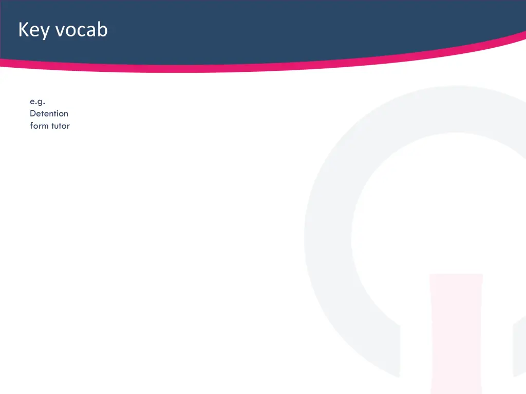 key vocab