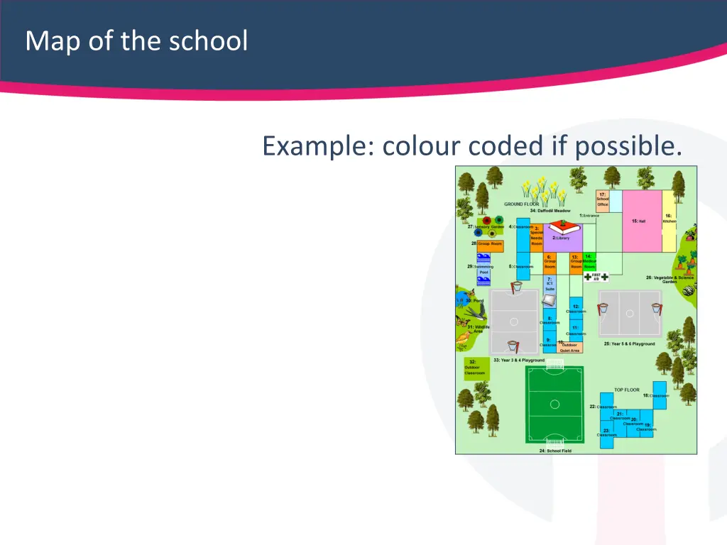map of the school