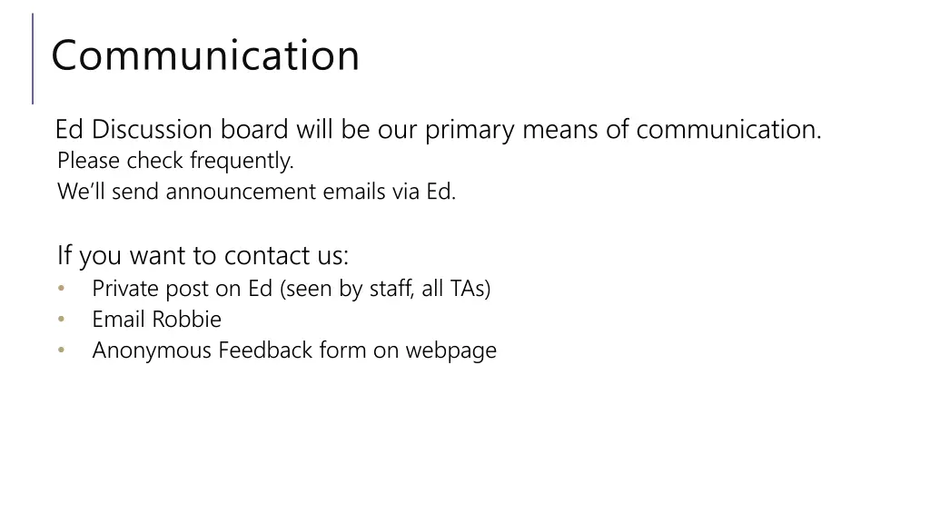 communication