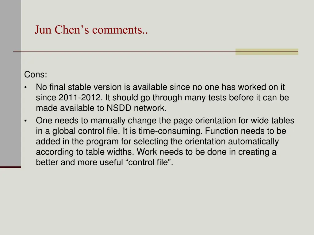 jun chen s comments 1