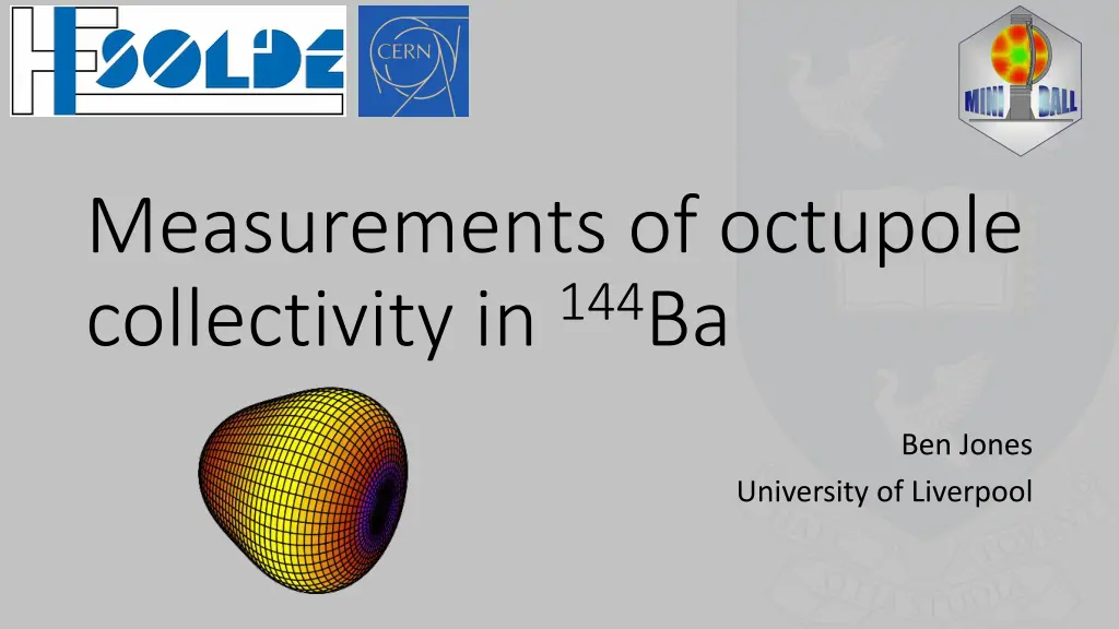 measurements of octupole collectivity in 144 ba