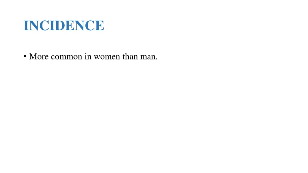 incidence