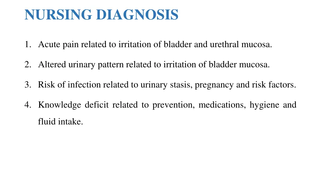 nursing diagnosis