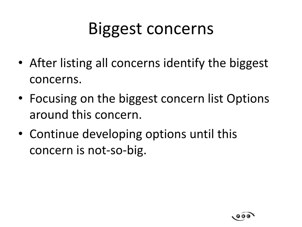 biggest concerns