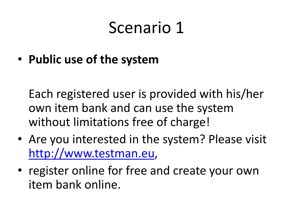 scenario 1