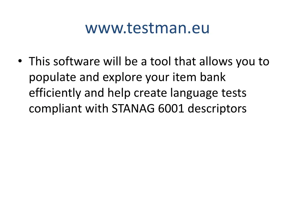 www testman eu