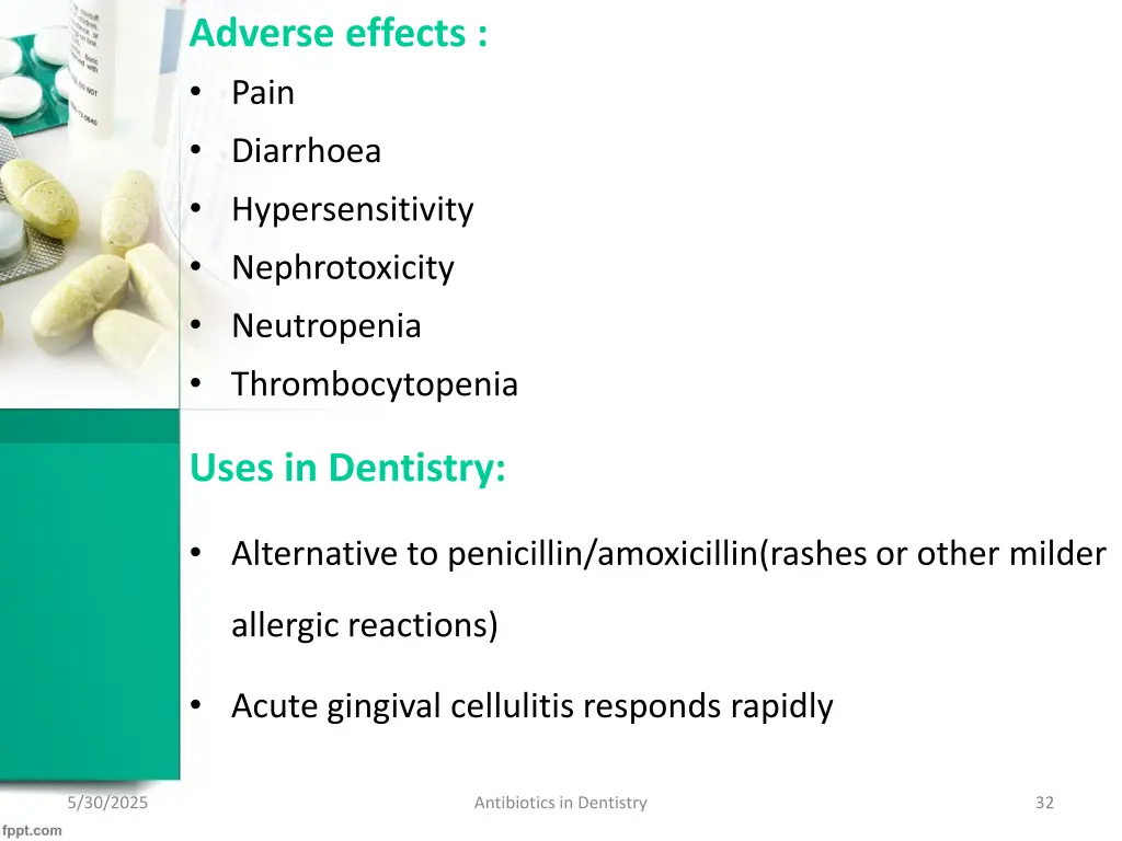adverse effects pain diarrhoea hypersensitivity