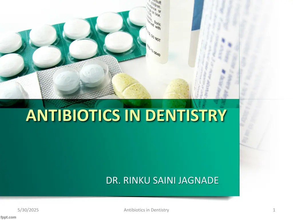 antibiotics in dentistry