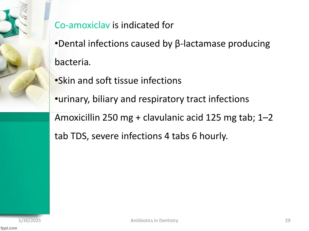 co amoxiclav is indicated for