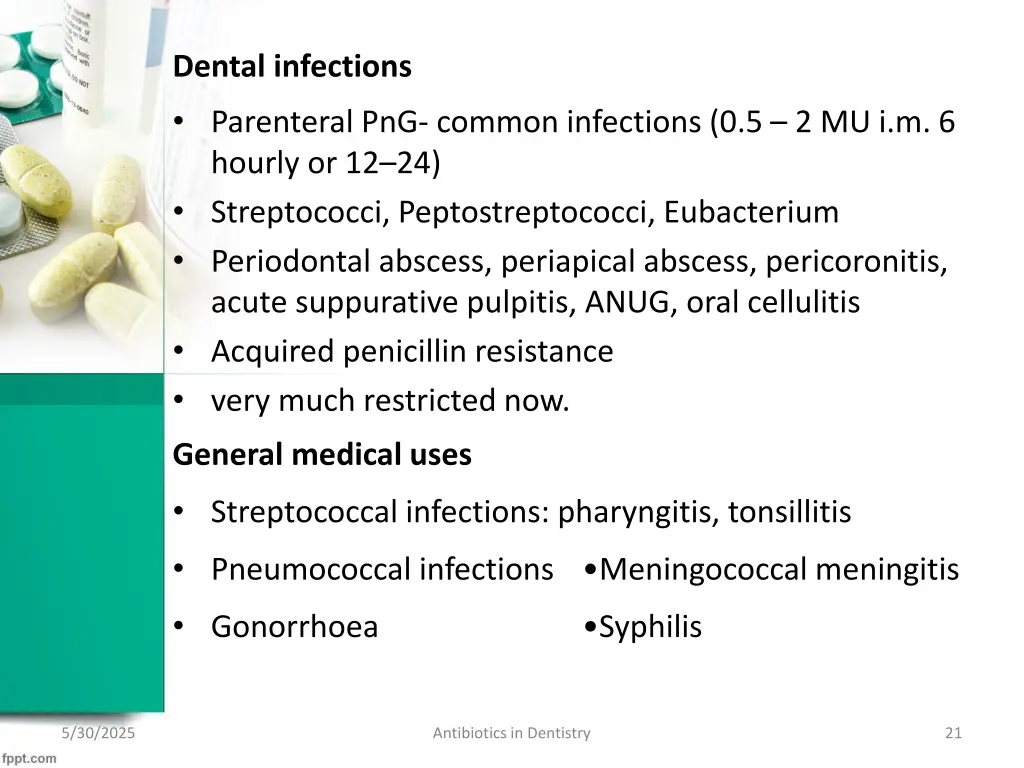 dental infections parenteral png common