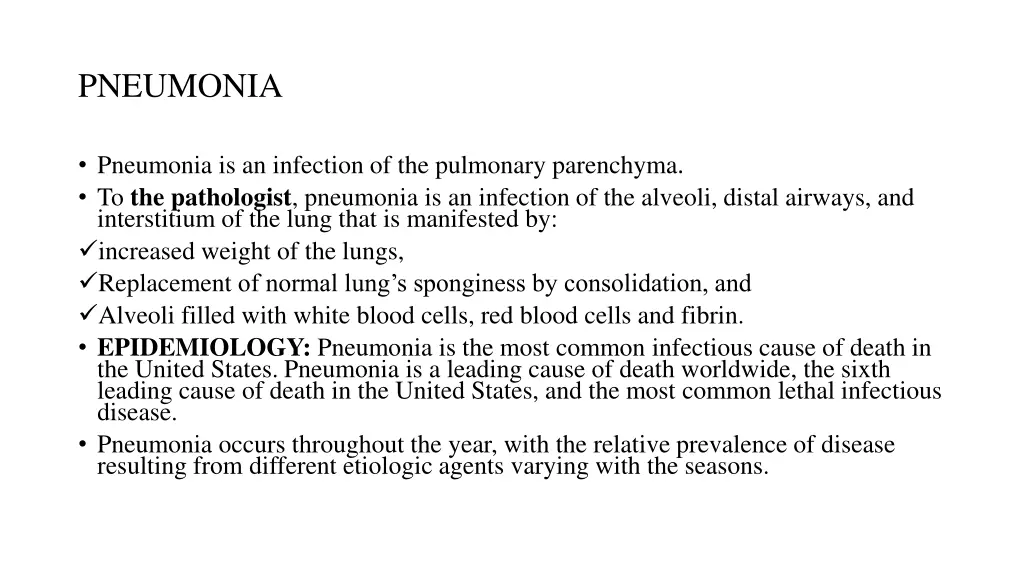 pneumonia